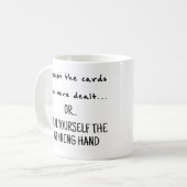 Karten akzeptieren oder die Tasse des Gewinns über (Vorderseite Links)