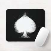 Karten-Anzug Spaten weißer Grunge Mousepad (Mit Mouse)