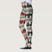 Karten-Anzugs-Druck-Leggings Leggings (Links)
