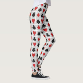 Karten-Anzugs-Leggings Leggings