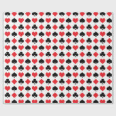 Karten-Anzugs-Muster Geschenkpapier (Flach)