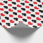 Karten-Anzugs-Muster Geschenkpapier (Ecke)