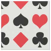 Karten-Anzugs-Muster Stoff (Nahaufnahme)