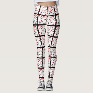 Karten-Anzugs-Schwarz-Leggings Leggings