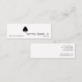Karten-Anzugs-Spaten Mini Visitenkarte (Vorne/Hinten)