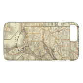 Karten-Atlantik-Küsten-Linie Case-Mate iPhone Hülle (Rückseite (Horizontal))