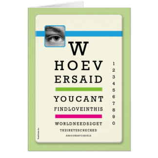 Karten - Augen überprüft