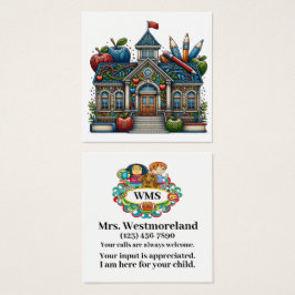 Karten-Aushängeschild für LehrerInnen sehen Umkehr