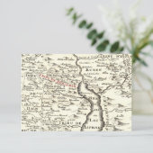 Karten-Benjamin-Bar Mitzvah Israels danken antikes Dankeskarte (Stehend Vorderseite)