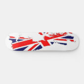 Karten-BRITISCHES Flaggen-Skate-Brett Skateboard (Horizontal)