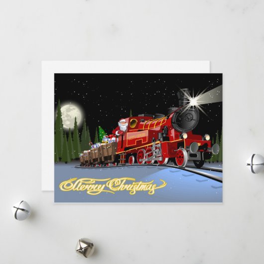 Karten Cartoon Snta Express Postkarte (Vorderseite/Rückseite Beispiel)