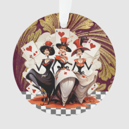 Karten / Casino / Freunde Ornament
