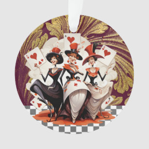 Karten / Casino / Freunde Ornament