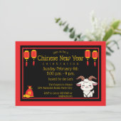Karten chinesisches Neujahr des Ziege (Stehend Vorderseite)