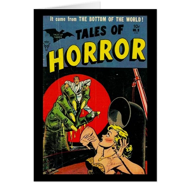 Karten Comic Buchcover Vintag (Vorne)