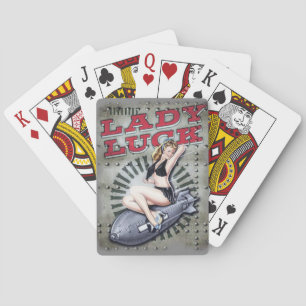 Karten Damenglücks WW2 Spielkarten