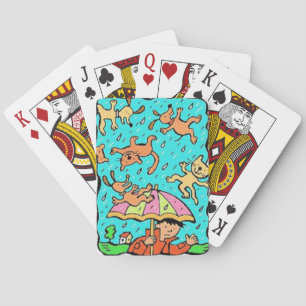 Karten Deck mit Katzen und Hunden Spielkarten