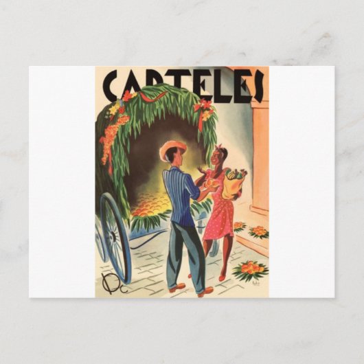 Karten der Einladungen Vintage Kuba Plakate (Vorderseite)