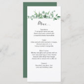 Karten der Eukalyptus-Envy-Karte (Vorne/Hinten)