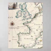 Karten der WeltKarte von EuropaMatthaus 11 Poster (Vorne)