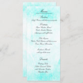 Karten des Menüs "Türkis Treasure" (Vorne/Hinten)