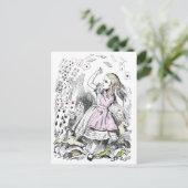 Karten, die die Alice angreifen Postkarte (Stehend Vorderseite)
