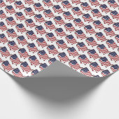 Karten-Flagge USA-Packpapier Geschenkpapier (Ecke)