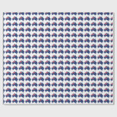 Karten-Flaggen-Australien-Packpapier Geschenkpapier (Flach)
