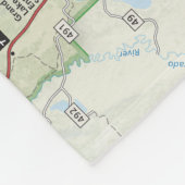 Karten-Fleecedecke des felsiger Berg (Colorado) Fleecedecke (Ecke)