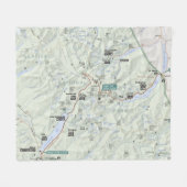 Karten-Fleecedecke des Gletschers (Montana) Fleecedecke (Vorderseite (Horizontal))