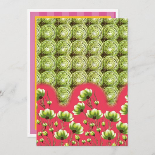 Karten für Abschluss, Hochzeit und Bewegung (Vorne/Hinten)