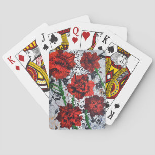 Karten für Abstrakte Kunst - Einzigartige Blumenka Spielkarten