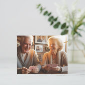 Karten für ältere Paare (Stehend Vorderseite)