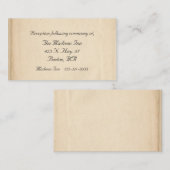 Karten für antike Hochzeiten (Vorne/Hinten)