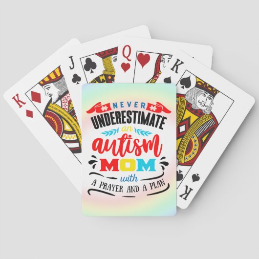 Karten für Autismus-Bewusstsein Spielkarten (Rückseite)