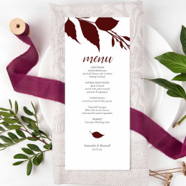 Karten für Burgundy Wedding Theme
