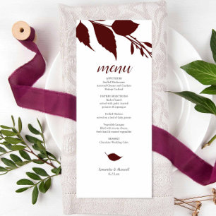 Karten für Burgundy Wedding Theme