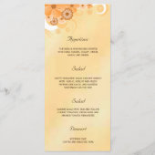 Karten für das Abendessen von Elfenbein und Gold H (Rückseite)