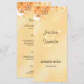 Karten für das Abendessen von Elfenbein und Gold H (Vorne/Hinten)