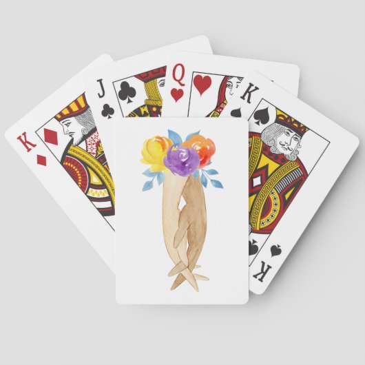 Karten für das Blumengeflecht Spielkarten (Rückseite)