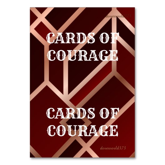 Karten für das Courage Game Scripting (Vorderseite)
