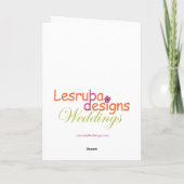 Karten für das Hochzeitdatum gerettet (Rückseite)