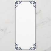 Karten für das Hochzeitessen von der Marine Geblüh (Rückseite)