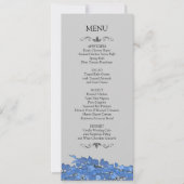 Karten für das Hochzeitmenü (Vorderseite)