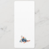 Karten für das Hochzeitmenü (Rückseite)