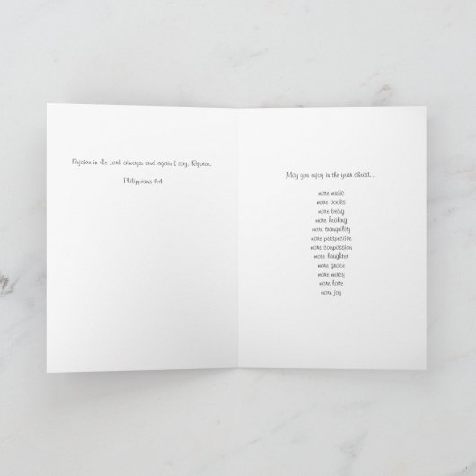 Karten für das neue Jahr (Innenseite)