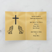 Karten für das personalisierte, kirchliche oder Pa (Innenseite)