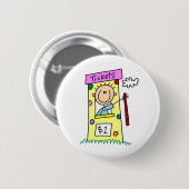 Karten für den angemessenen Strichmännchen-Knopf Button (Vorne & Hinten)