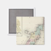 Karten für den Landkreis, Sturgeon Bay und Jenny Magnet (Vorderseite/Rückseite)