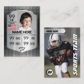 Karten für den Silberschild-Fußball-Kartenhandel (Vorne/Hinten)